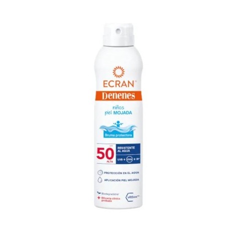 ECRAN DENENES PIEL MOJADA BRUMA PROTECTORA SPF50 250ML ( SPRAY )