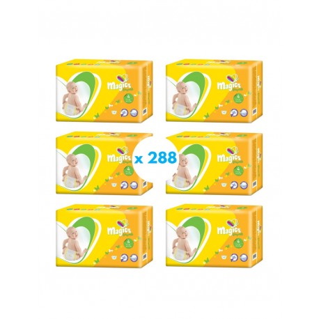Caja de pañales Magics talla 4 Easysoft. 288uds (9-14 kg)