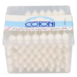 Bastoncillos de algodón 100% con seguridad- Caja: 56 Uds.