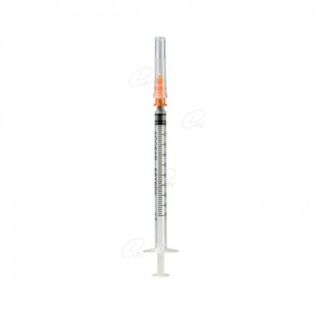 Jeringa insulina de 1 ml. con aguja de 0,5 x 16 mm. ICO PLUS 3. Caja de 100